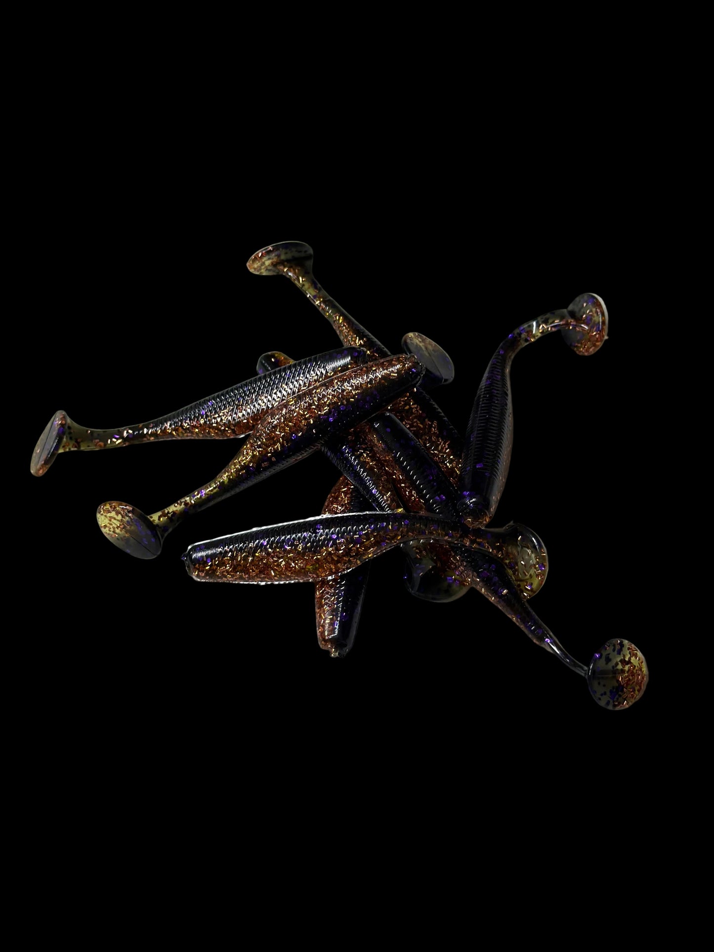 Copper Roach – 3.8” Paddle Tail Soft Plastic Swimbait (8-Pack)