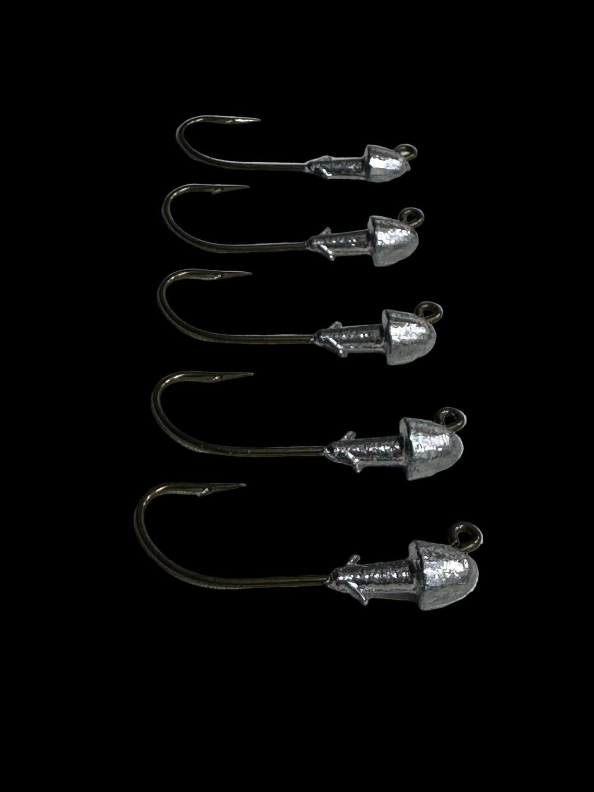 1/8 oz Premium Jig Heads 5 Pack – Strong Hook • Saltwater Ready • Dirty Bay Lure Company