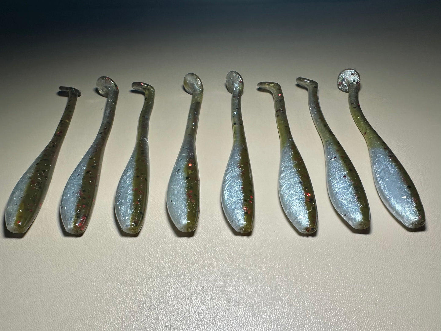 CHICKEN ON A CHAIN Paddle Tail Swimbait – 4.5” Dirty Shad Soft Plastic Fishing Lure (8 Pack)