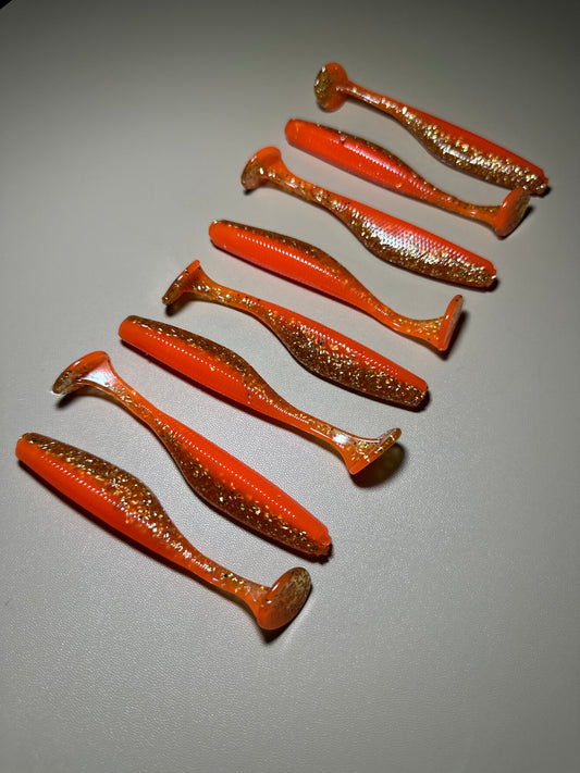 Baffin Snacks – 3.8” Paddle Tail Soft Plastic Swimbait (8-Pack)